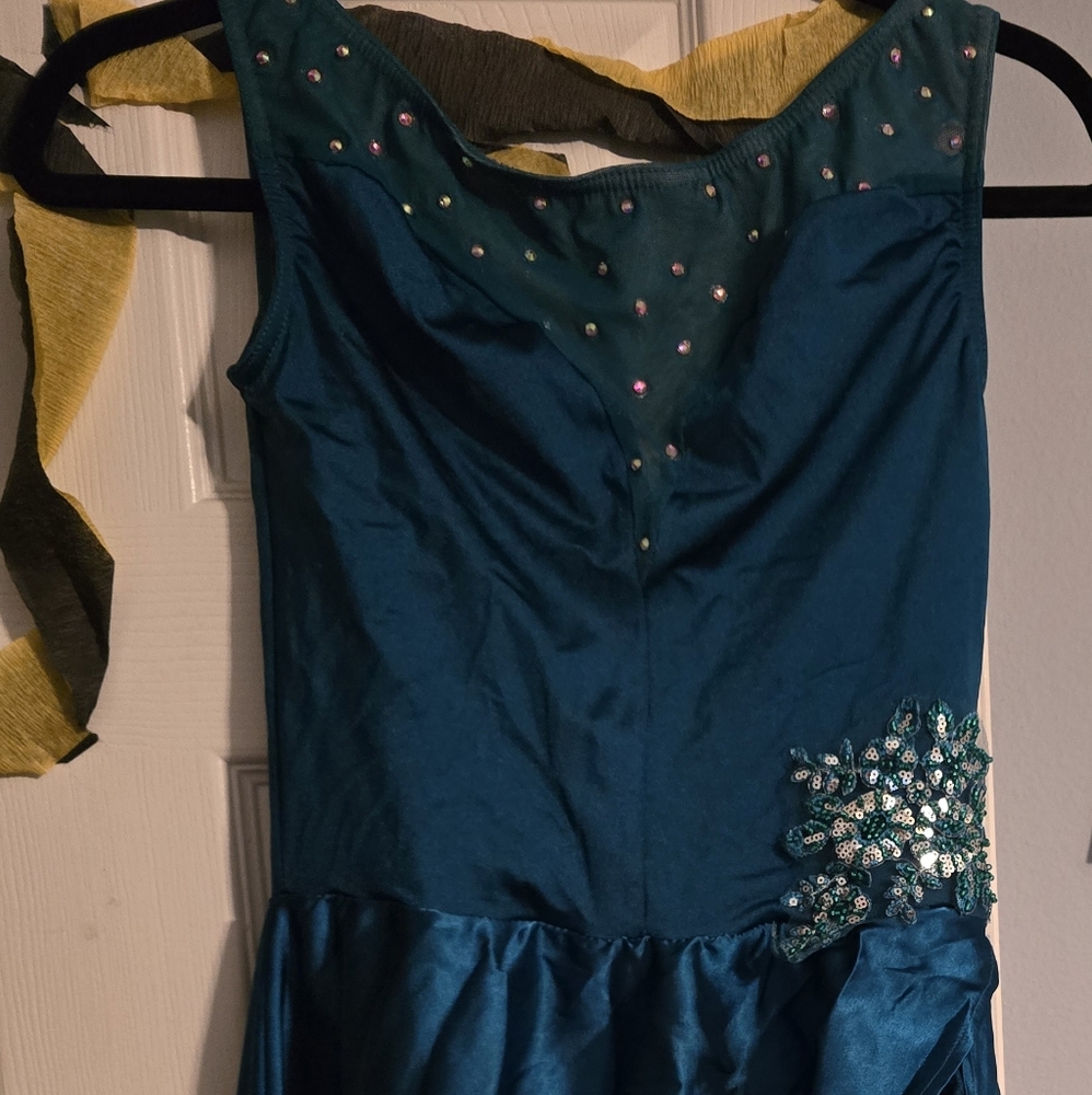 Weissman Turquoise Danceware with Overskirt